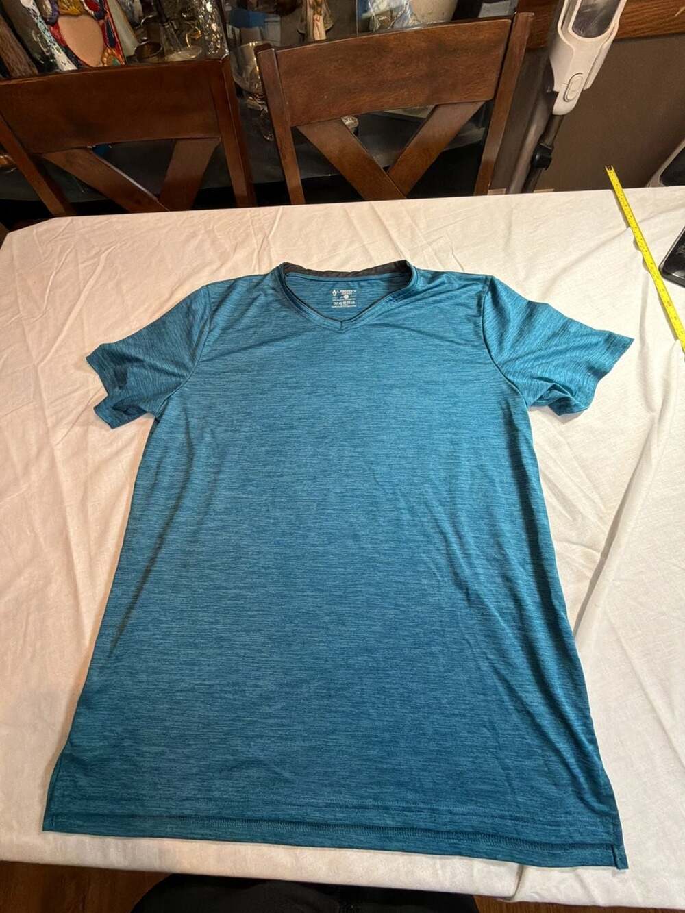 Liberty Pro Men's V-Neck Athletic T-Shirt Size L Blue Heather